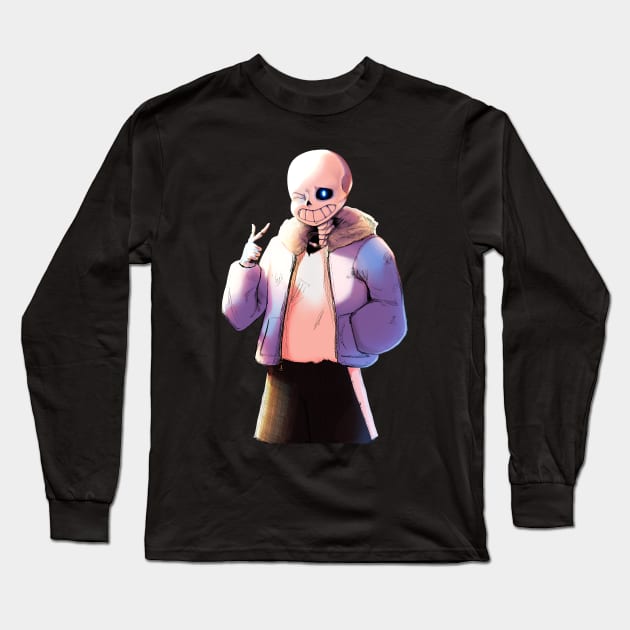 Sans Undertale graphic Long Sleeve T-Shirt by Scribble-LeviJo